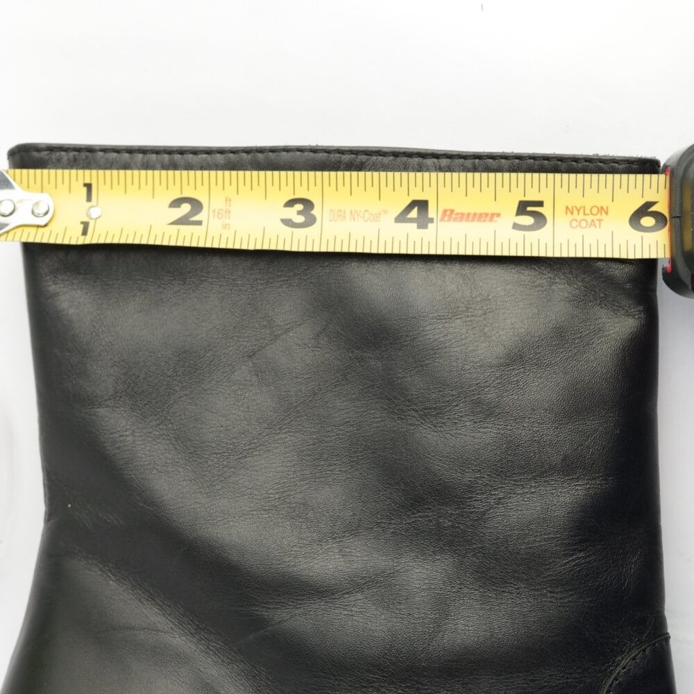 Coach Womens Melinda Boots Size 9.5 Black Leather High Heel Bootie Elegant Italy - Picture 8 of 12